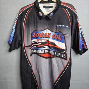 Lucas Oil Drag Boat Racing Apparel Pit Crew Jersey Pull Over Shirt Mens XLarge
